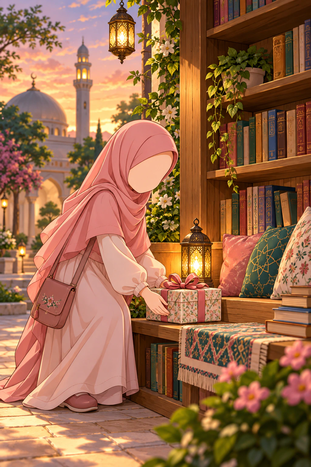غلاف هدية بلا اسم — سلسلة الكتب الإسلامية