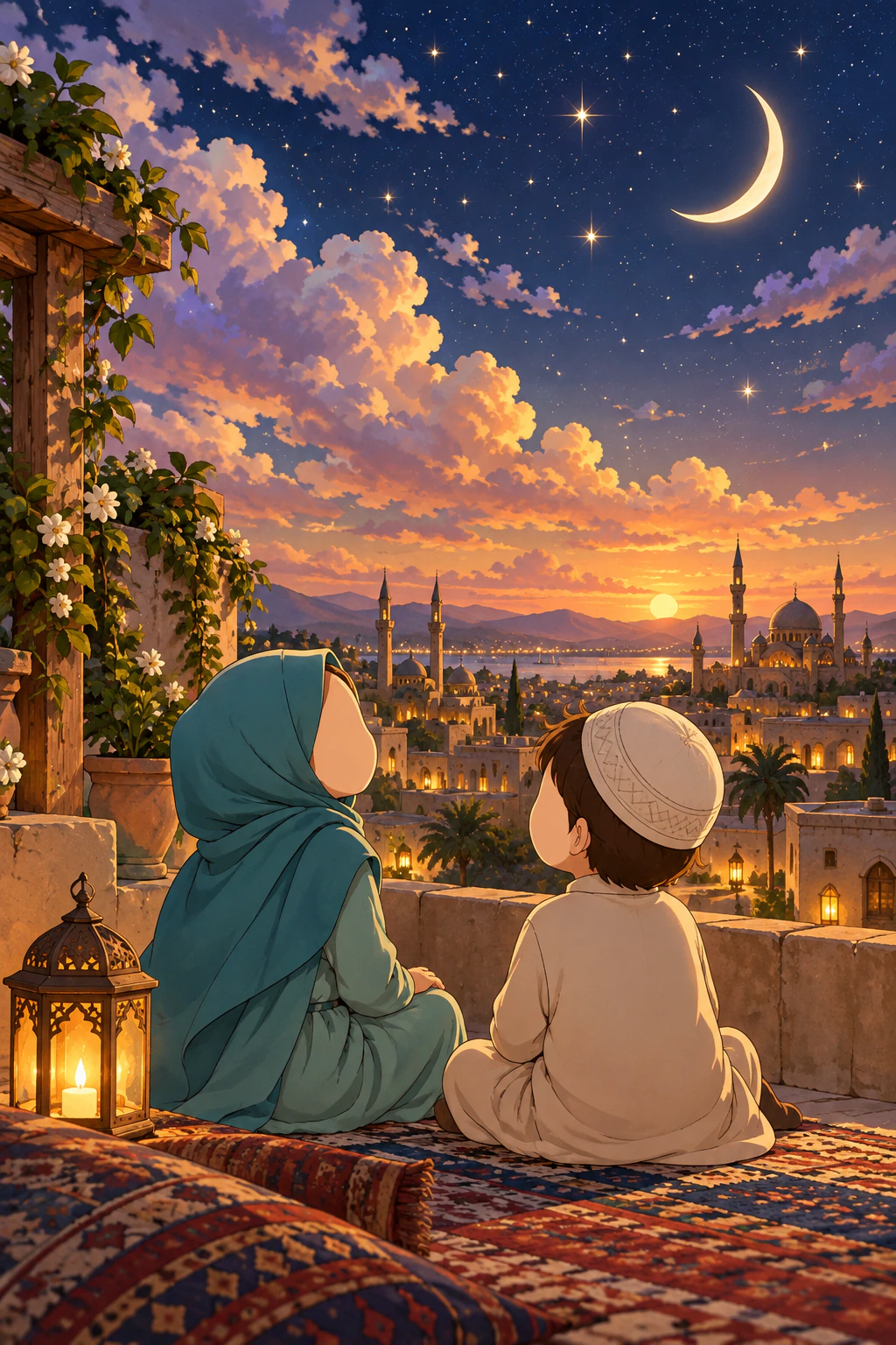 غلاف سماء فوق المدينة — سلسلة الكتب الإسلامية