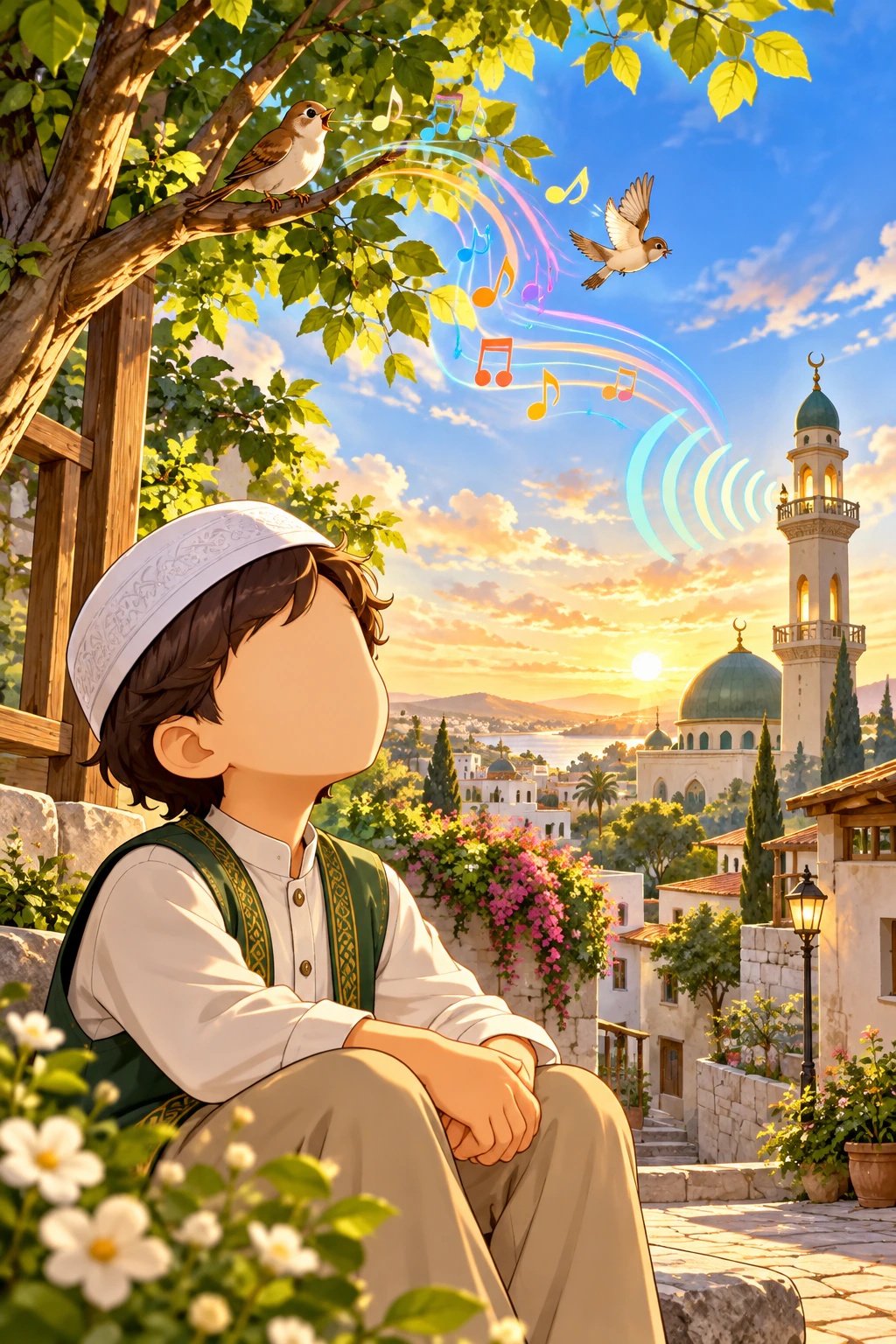 غلاف الصوت القادم من المئذنة — سلسلة الكتب الإسلامية