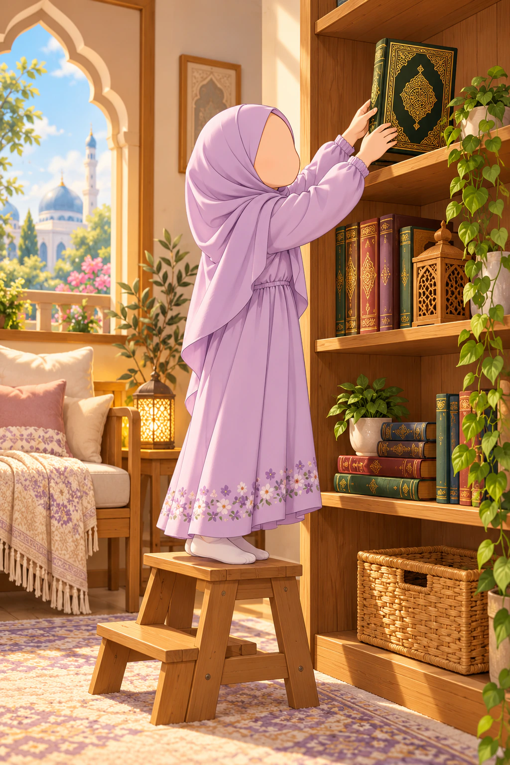 غلاف رف المصحف المحفوظ — سلسلة الكتب الإسلامية